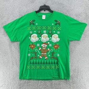 Dec‎ 25th Christmas Santa T-Shirt Men’s Sz XL